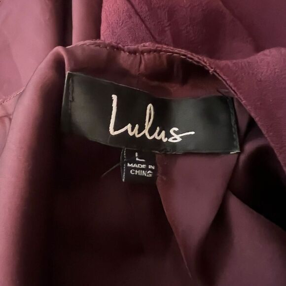 NWT! Lulus deep purple shift dress. Size large - Picture 3 of 9